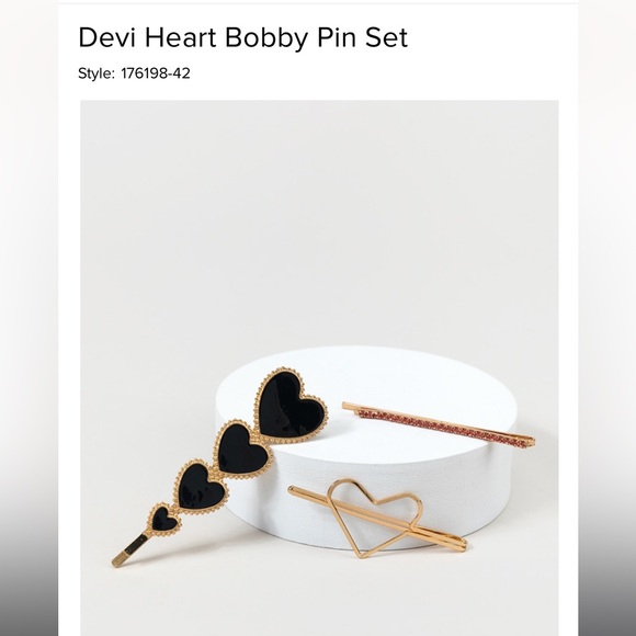 NWT Francesca’s Heart Bobby Pin BUNDLE (Set of 2/Unopened) - Picture 6 of 11